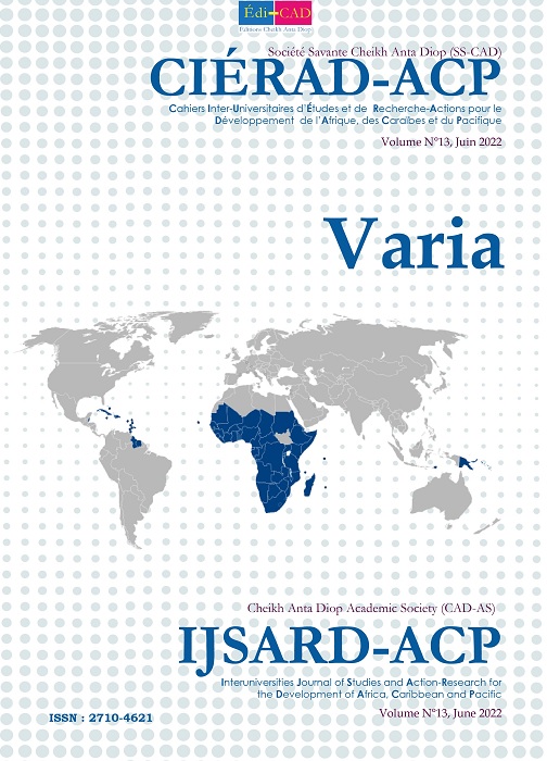 CIERAD-ACP-Volume N° 13 (Numéro spécial)